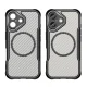 Leading Series MagSafe silikoninis dėklas iPhone 16, juodas