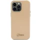 Guess Glitter Glossy Script dėklas, skirtas iPhone 15 Pro, auksinis