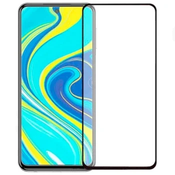Apsauginis stiklas Xiaomi Redmi Note 9 Pro / 9s / Max (5D, Full Glue), juodas