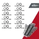 Wiha terkšlinių kombinuotų raktų rinkinys, 8–19 mm, 12 vnt.