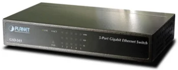 5 prievadų Gigabit Ethernet tinklo šakotuvas