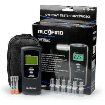 Alcofind DA-8500E elektrocheminis alkotesteris + kandikliai