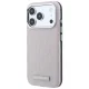 Karl Lagerfeld Grained Mono Resin Logo MagSafe dėklas iPhone 17 / 18 Pro Max, rožinis