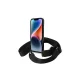 Karl Lagerfeld Color Stripes Strap dėklas su dirželiu iPhone 14, rožinis