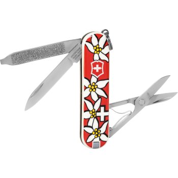 Victorinox Classic SD Edelweiß kišeninis peilis, raudonas