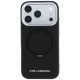 Karl Lagerfeld Ring Stand 360 MagSafe dėklas iPhone 18 Pro / 17 Pro, juodas
