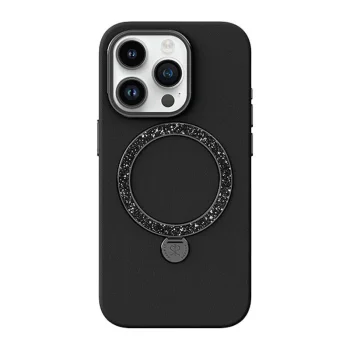 Dėklas Joyroom Dancing Circle PN-15L2 telefonui iPhone 15 Pro, juodas