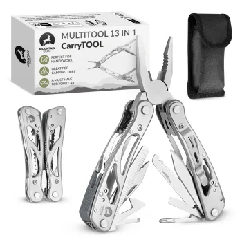 Daugiafunkcis įrankis 13in1 CarryTOOL Mountain Goat, sidabrinis