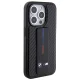 BMW dėklas su Grip stovu skirtas iPhone 15 Pro, juodas