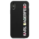 Karl Lagerfeld Glossy Bauhaus dėklas telefonui iPhone X / XS, juodas