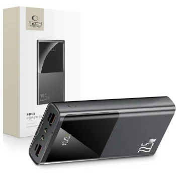 Išorinė baterija Tech-Protect PB13, 20000mAh, 22.5W, pilka