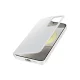 Samsung Galaxy S24+ atverčiamasis dėklas Smart View Wallet, baltas