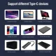USB-C į USB-C laidas USB4 PD 100W 40Gbps (3m, juodas)