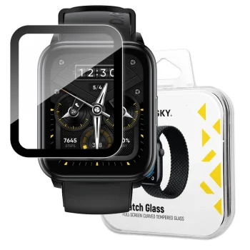 Hibridinis apsauginis stiklas Wozinsky Watch Glass laikrodžiui Realme Watch 2 Pro, juodas