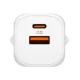 Spigen Essential EE352EU GaN įkroviklis USB-C / USB-A 35W, baltas