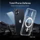 ESR Classic Hybrid MagSafe dėklas ir apsauginis stiklas iPhone 17, skaidrus