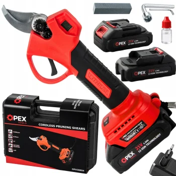 Akumuliatorinis sekatorius OPEX TOOLS OPX28004, 21V, 25mm, 2x 1.5Ah