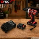OPEX TOOLS OPX28034 21V Cordless Impact Drill with 2 Batteries and Tool Kit