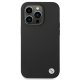 BMW dėklas iPhone 14 Pro telefonui Silicone Metal Logo, juodas
