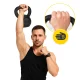 Ketinis svarmuo kettlebell 4FIZJO 16 kg, juodas