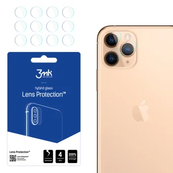3mk Lens Protection hibridinis kameros stiklas iPhone 11 Pro telefonui