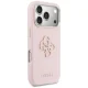 Guess FW Resin Logo dėklas iPhone 17 Pro Max telefonui, rožinis