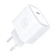 3mk Rayo 20W USB-C PD3.0 tinklo įkroviklis su 60W laidu - Baltas