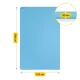 4Fizjo Large Exercise Mat TPE 200x125x2 cm, Light Blue