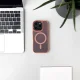 Glitter Case su MagSafe dėklas iPhone 16e / 17e, rausvas