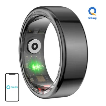 Colmi R02 Smart Ring, Size 8 (18.1mm), Black