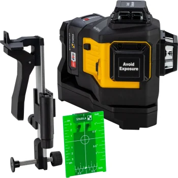 Linijinis lazeris STABILA LAX 600 G 12 V, 3 x 360°, žalias spindulys