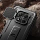Dėklas Tech-Protect Kevlar Cam+, skirtas Xiaomi Redmi Note 15 Pro 5G, juodas