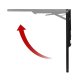 Maclean MC-128 B Folding Shelf / Table, 100x40cm, Black