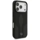 Mercedes dėklas iPhone 17 Pro telefonui Leather The Move MagSafe, juodas