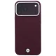 BMW Sign Deboss Quilted Metal Logo MagSafe dėklas telefonui iPhone 18 Pro Max / 17 Pro Max, bordo
