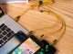 USB laidas 3in1 Type-C / Micro USB / Lightning 1,2 m 2.1A, auksinis