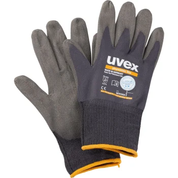 uvex phynomic lite Safety Gloves Size 8, Grey / Black