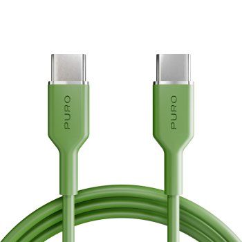 Puro ICON USB-C į USB-C laidas (1.5 m), žalias
