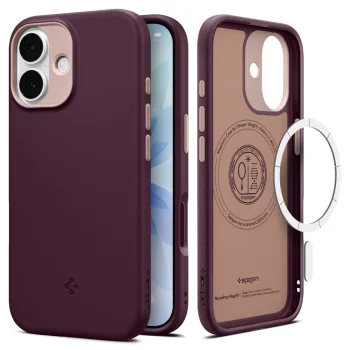 Spigen Nano Pop MagSafe dėklas telefonui iPhone 17, Burgundy Bean