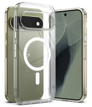 Ringke Fusion Magnetic MagSafe dėklas skirtas Google Pixel 11 Pro XL, skaidrus