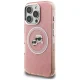 Karl Lagerfeld IML Glitter Karl & Choupette MagSafe dėklas iPhone 16 Pro Max, rožinis