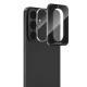 Kameros apsauginis stiklas Tech-Protect Camring Fit+, skirtas Samsung Galaxy S26 FE, juodas