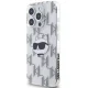 Karl Lagerfeld dėklas iPhone 15 Pro Max telefonui IML Choupette Head & Monogram