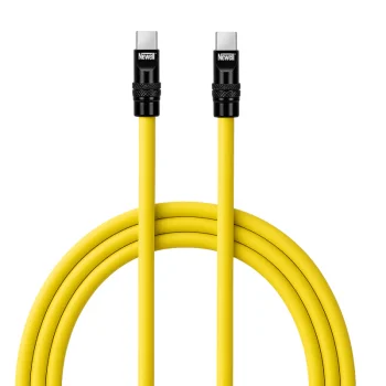 Newell USB-C į USB-C laidas 100 W, 2 m, silikoninis, geltonas/juodas