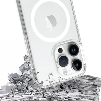 3mk Armor MagCase dėklas iPhone 14 Pro, skaidrus