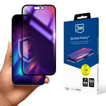 3mk Rainbow Privacy apsauginis stiklas Apple iPhone 15 Pro Max