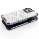 Apsauginis dėklas iPhone 13 Pro Max Honeycomb su TPU rėmeliu, mėlynas