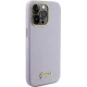 Guess Glitter Glossy Script dėklas, skirtas iPhone 15 Pro Max, violetinis