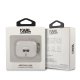 Karl Lagerfeld AirPods 3 Case Glitter Karl\'s Head, Silver
