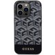 Guess G Cube Stripes MagSafe dėklas skirtas iPhone 14 Pro Max, juodas